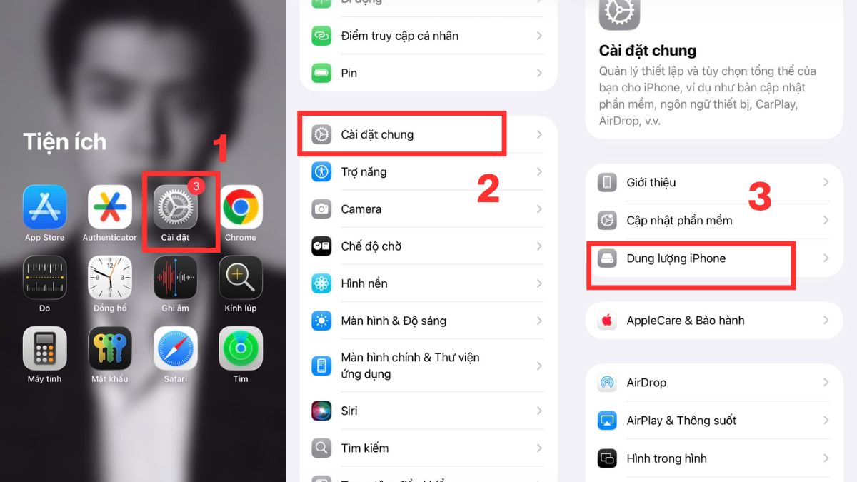 Khắc phục điện thoại hết dung lượng bằng cách xóa ứng dụng ít dùng - bước 1