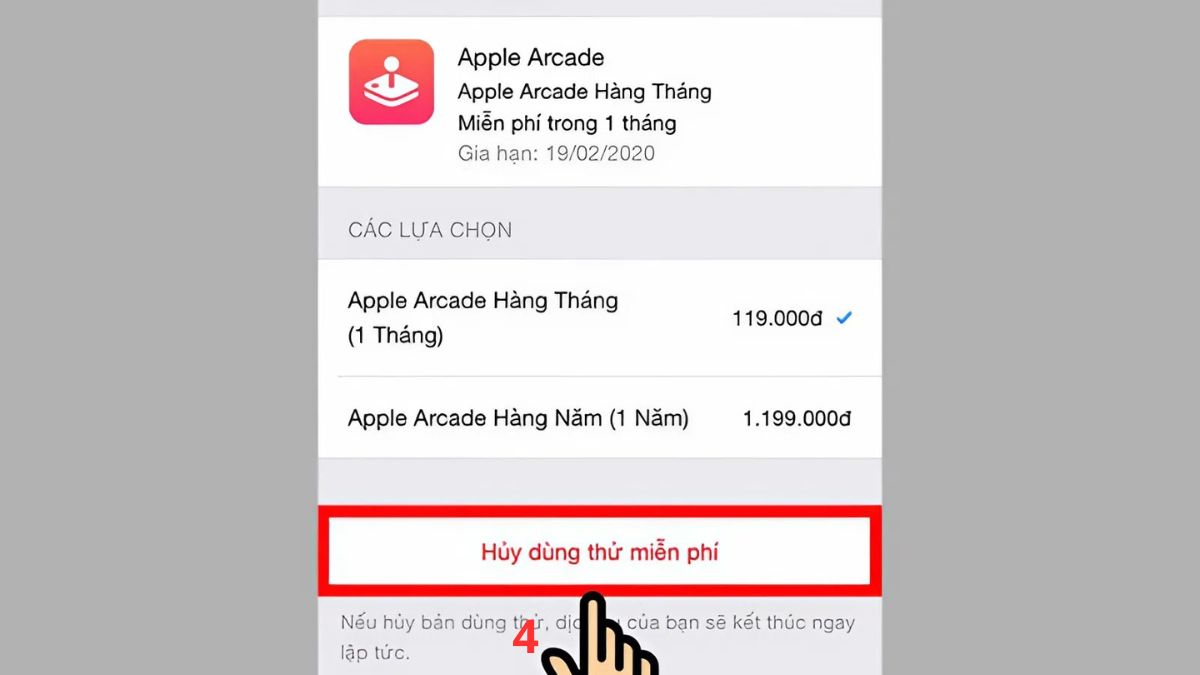 Cách huỷ thanh toán cho từng dịch vụ thanh toán trên iPhone - bước 3