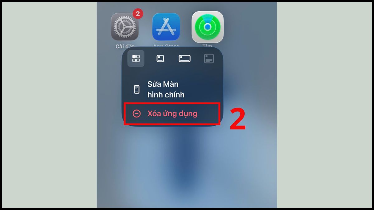 Cách xóa ứng dụng trên iPhone từ màn hình chính - bước 2