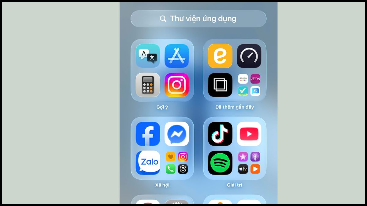 Cách xóa ứng dụng trên iPhone từ cài đặt - bước 1Cách xóa ứng dụng trên iPhone khỏi thư viện ứng dụng - bước 1