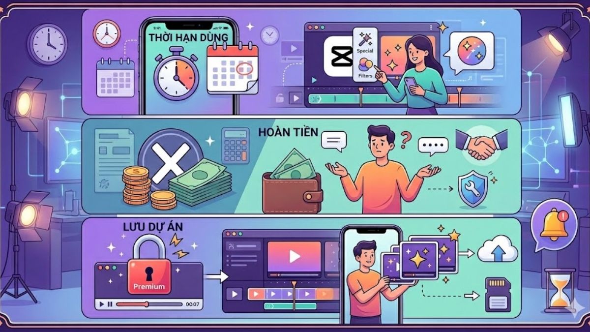 Các lưu ý khi hủy gói CapCut Pro trên iPhone