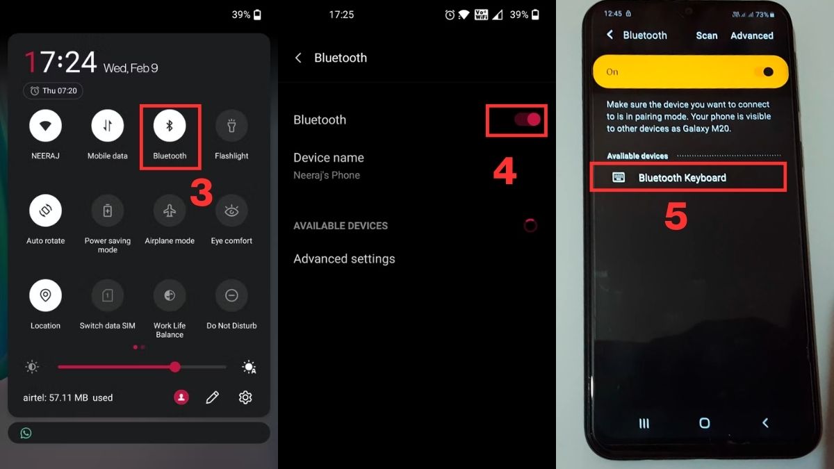Cách kết nối bàn phím Bluetooth với điện thoại Android - Bước 2