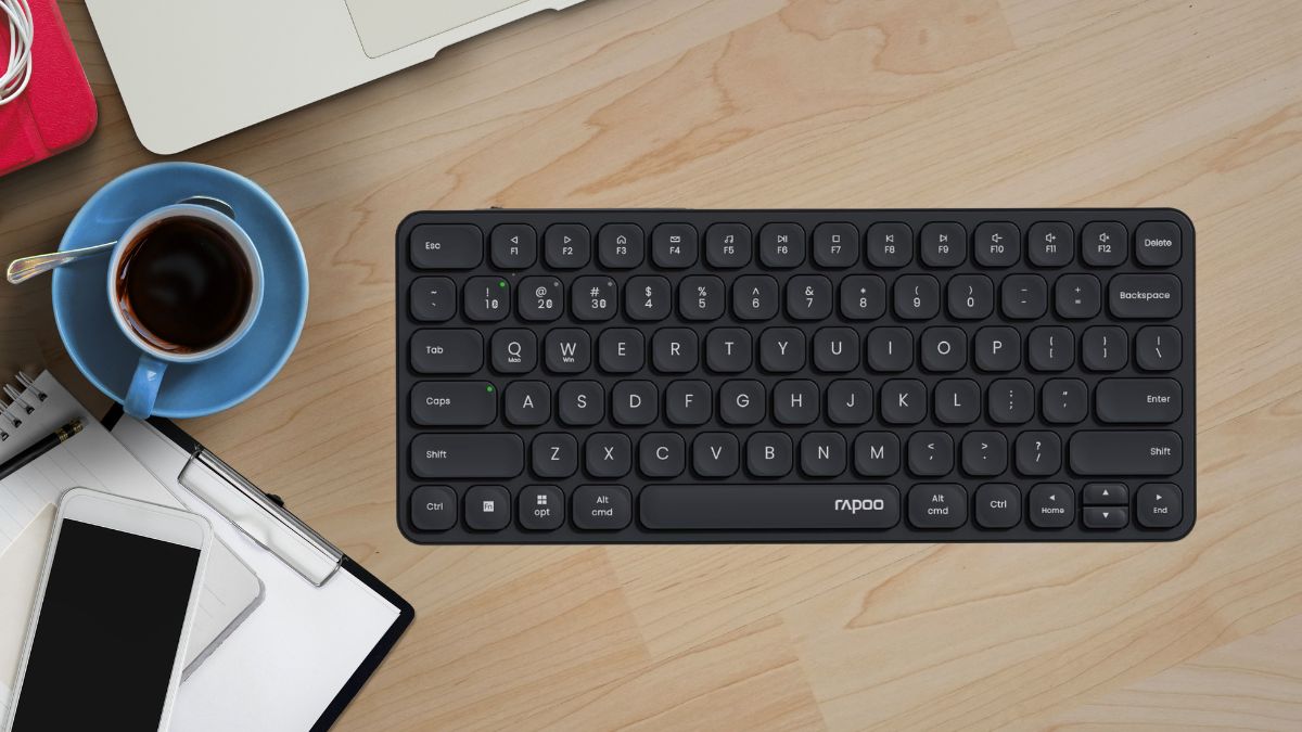 Bàn phím không dây Rapoo E9050L dễ mang, kết nối ổn định