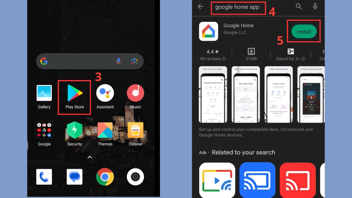 Cách kết nối điện thoại OPPO với tivi bằng Chromecast - bước 2