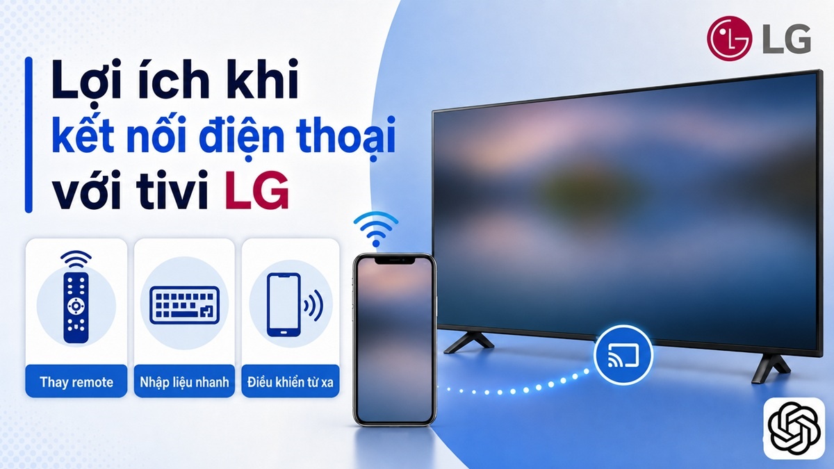 Lợi ích khi kết nối điện thoại với tivi LG