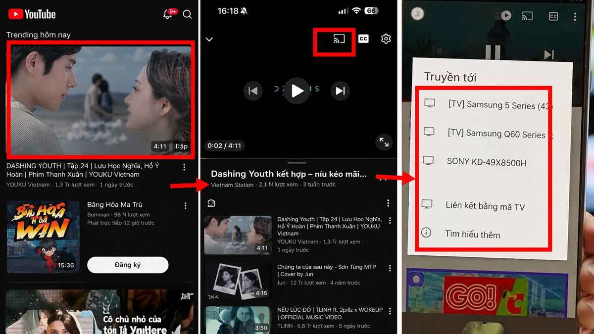 Cách kết nối điện thoại với tivi LG bằng Chromecast