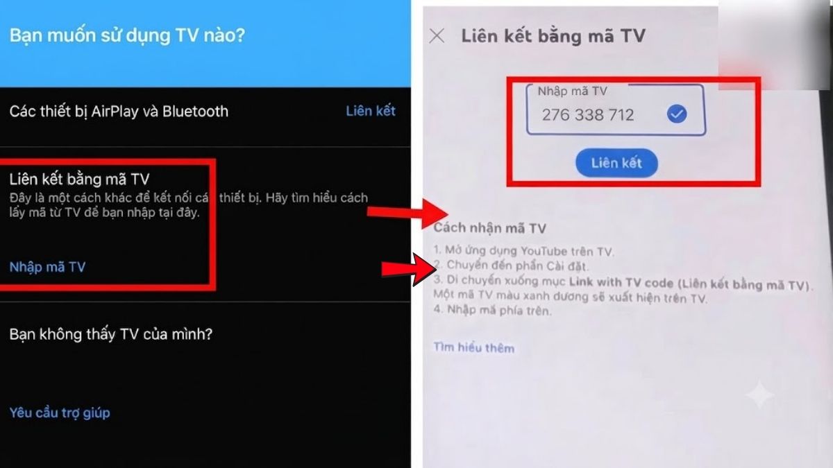 Cách kết nối điện thoại với tivi LG bằng chiếu màn hình lên tivi - bước 4,5