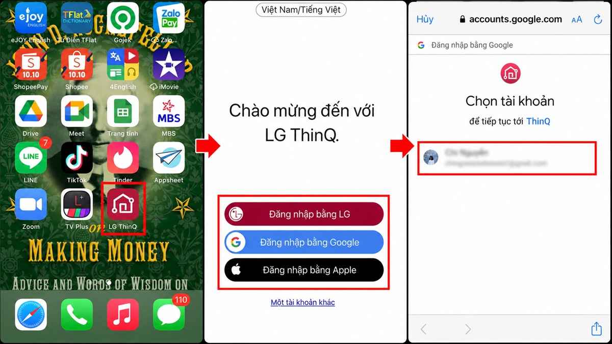 Cách kết nối điện thoại với tivi LG bằng ứng dụng LG ThinQ - bước 2