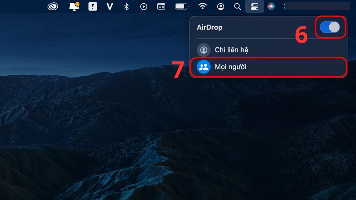 Cách kết nối iPhone với MacBook bằng AirDrop - bước 3