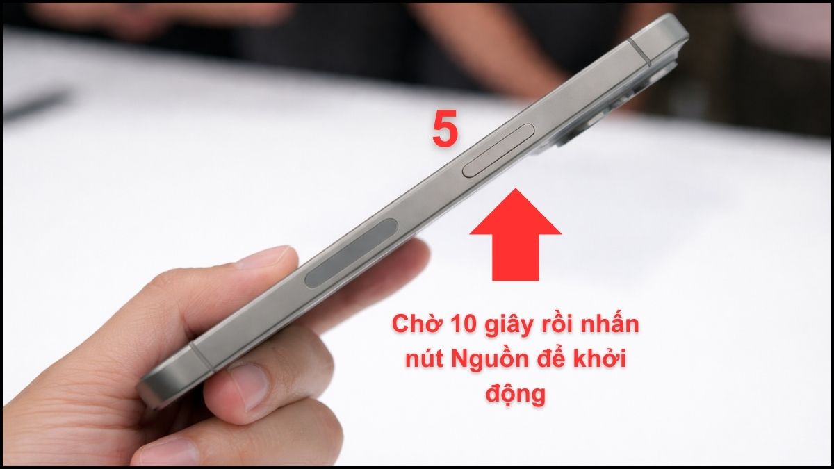 Cách khởi động iPhone 15 bằng cài đặt iPhone - bước 3