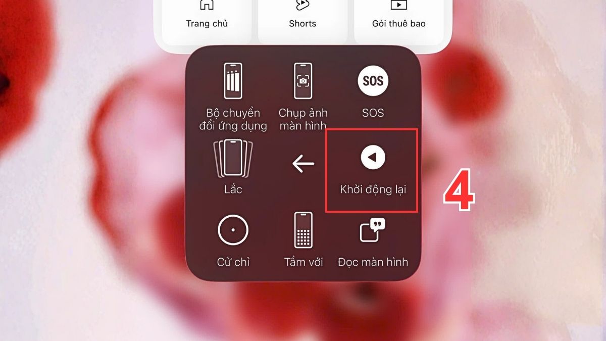 Cách khởi động iPhone 15 bằng AssistiveTouch - bước 4