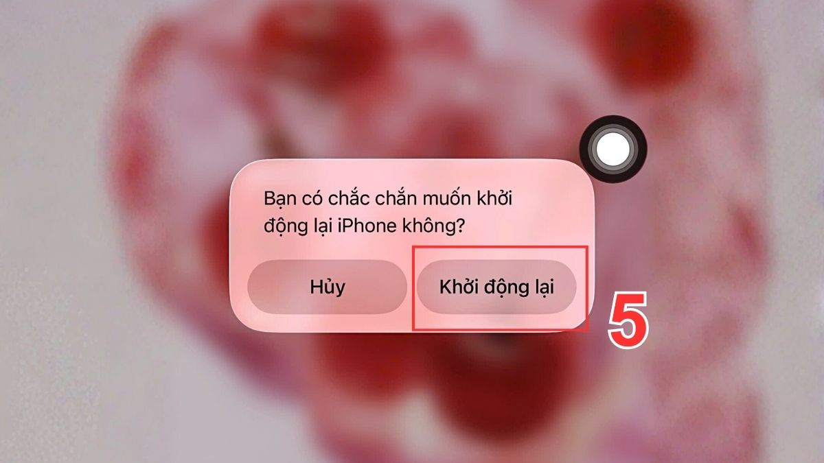 Cách khởi động iPhone 15 bằng AssistiveTouch - bước 5