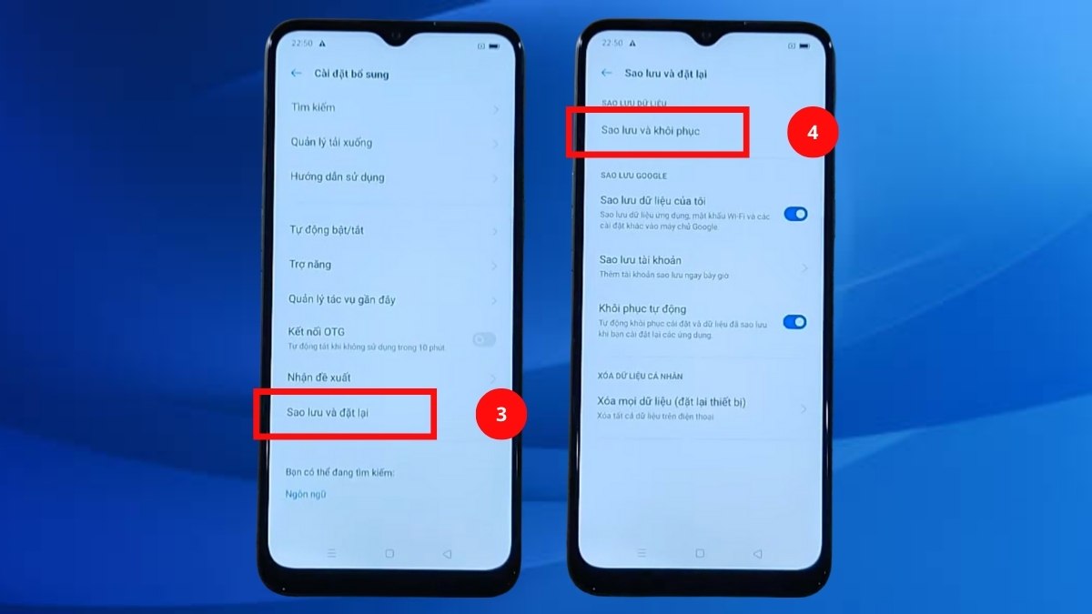 Cách khôi phục video đã xóa trên OPPO bằng Local Backup - bước 2