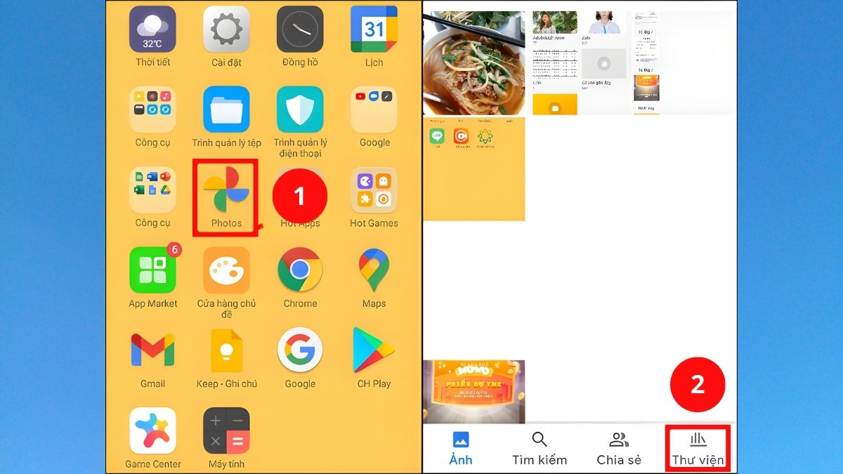 Cách khôi phục video đã xóa trên OPPO bằng Google Photos - bước 1