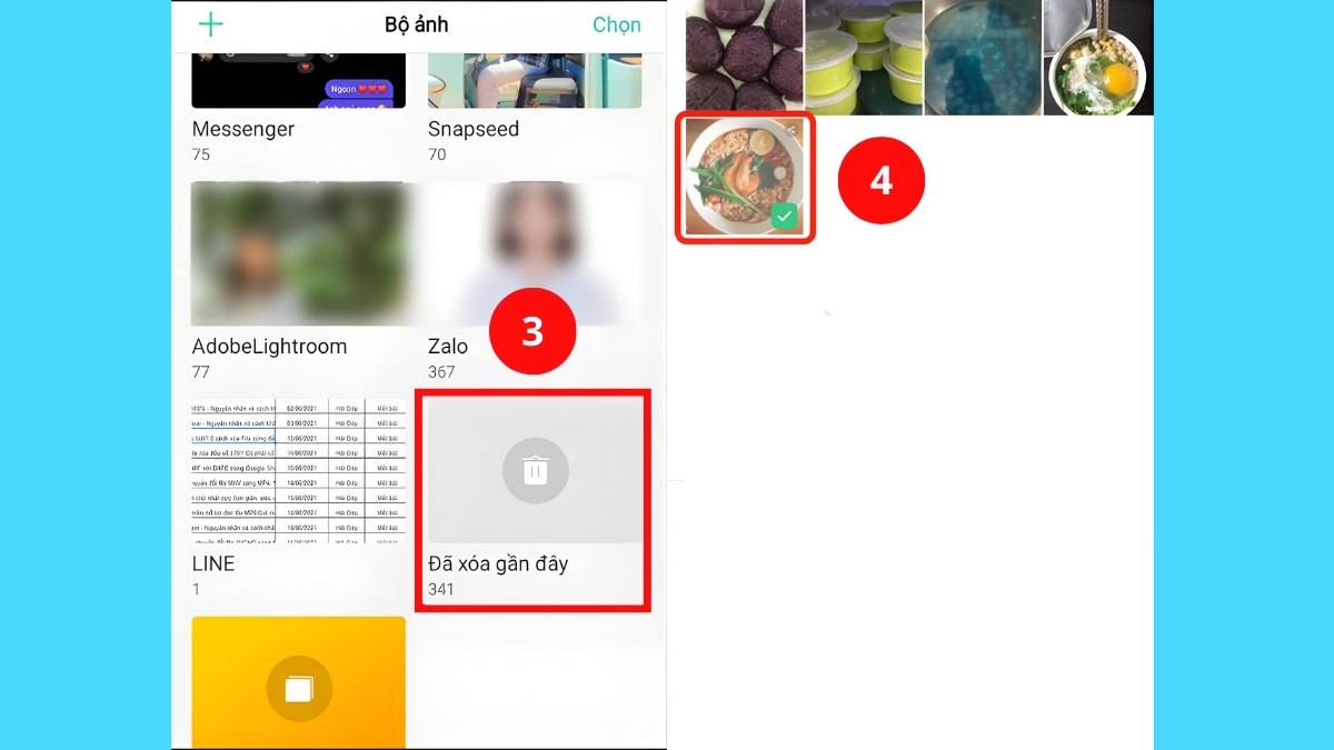 Khôi phục video đã xóa ngay trên OPPO - bước 2