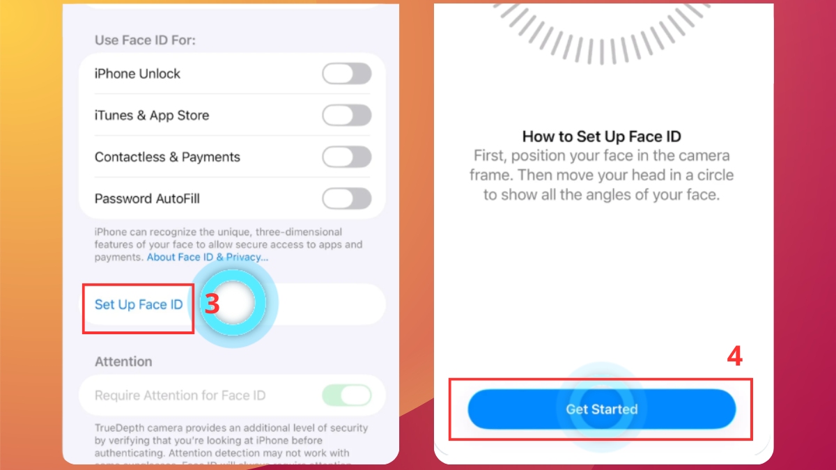 Cách kiểm tra Face ID của iPhone 15 cũ - bước 2
