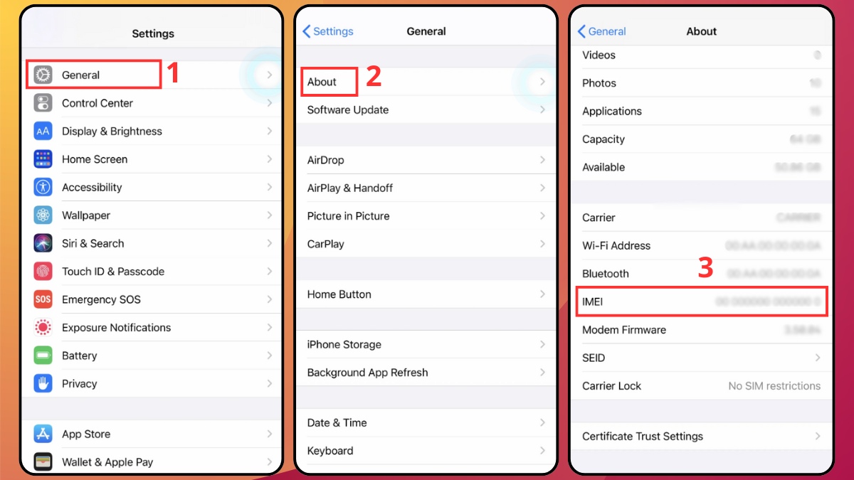 Cách kiểm tra số IMEI iPhone 15 cũ - bước 1