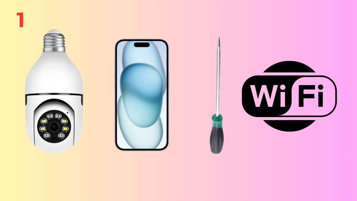 Cách lắp camera bóng đèn đơn giản - bước 1