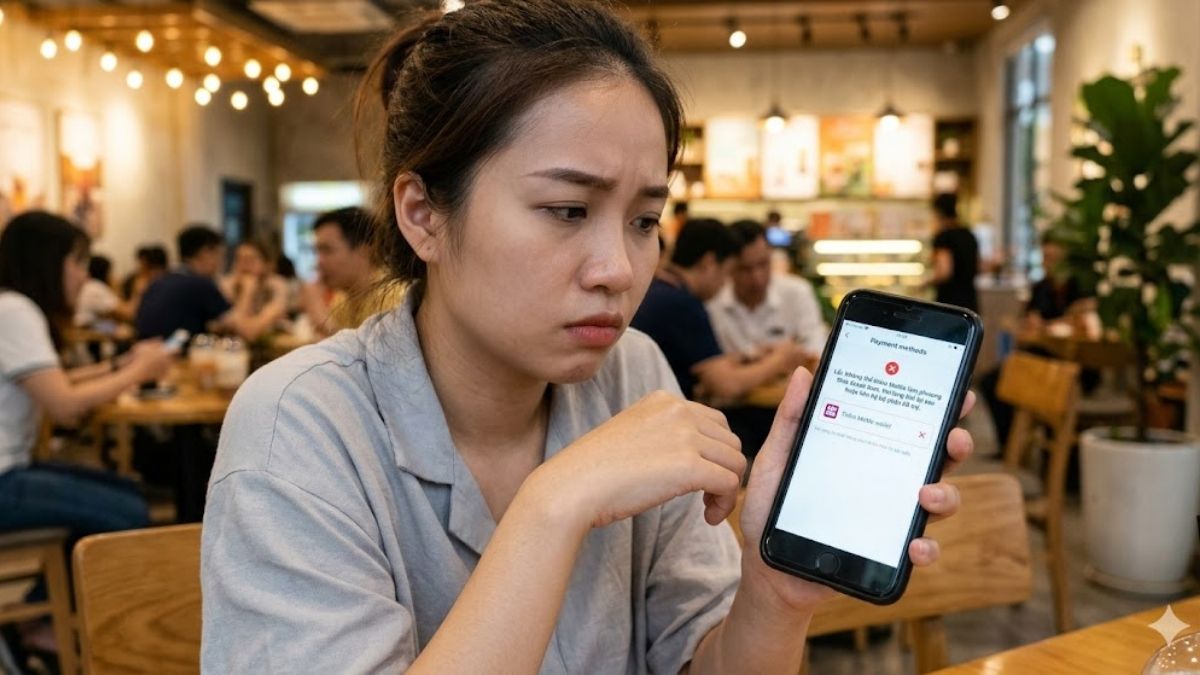 Lỗi không thể thêm MoMo làm phương thức thanh toán