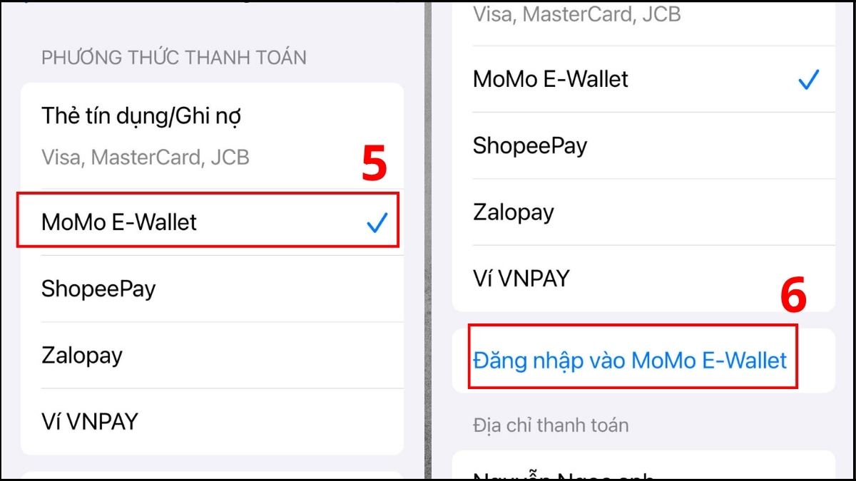 Cách liên kết MoMo với ID Apple đơn giản nhất - bước 4