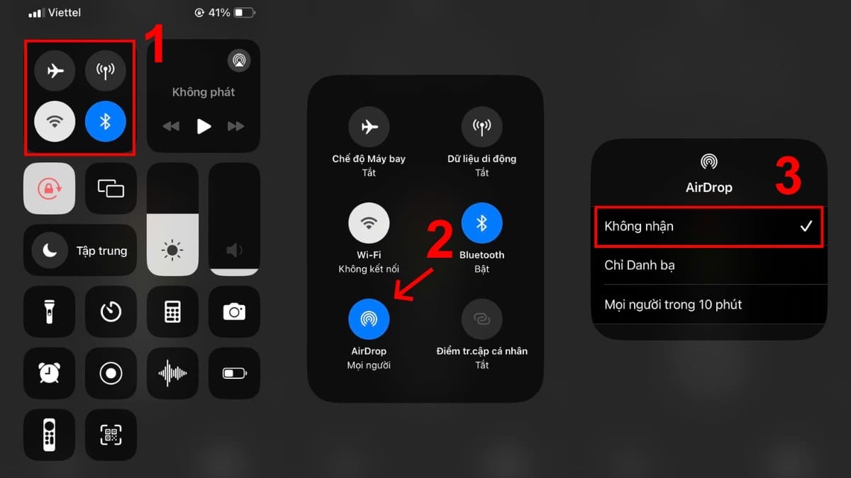 Cách tắt AirDrop trên iPhone nhanh nhất