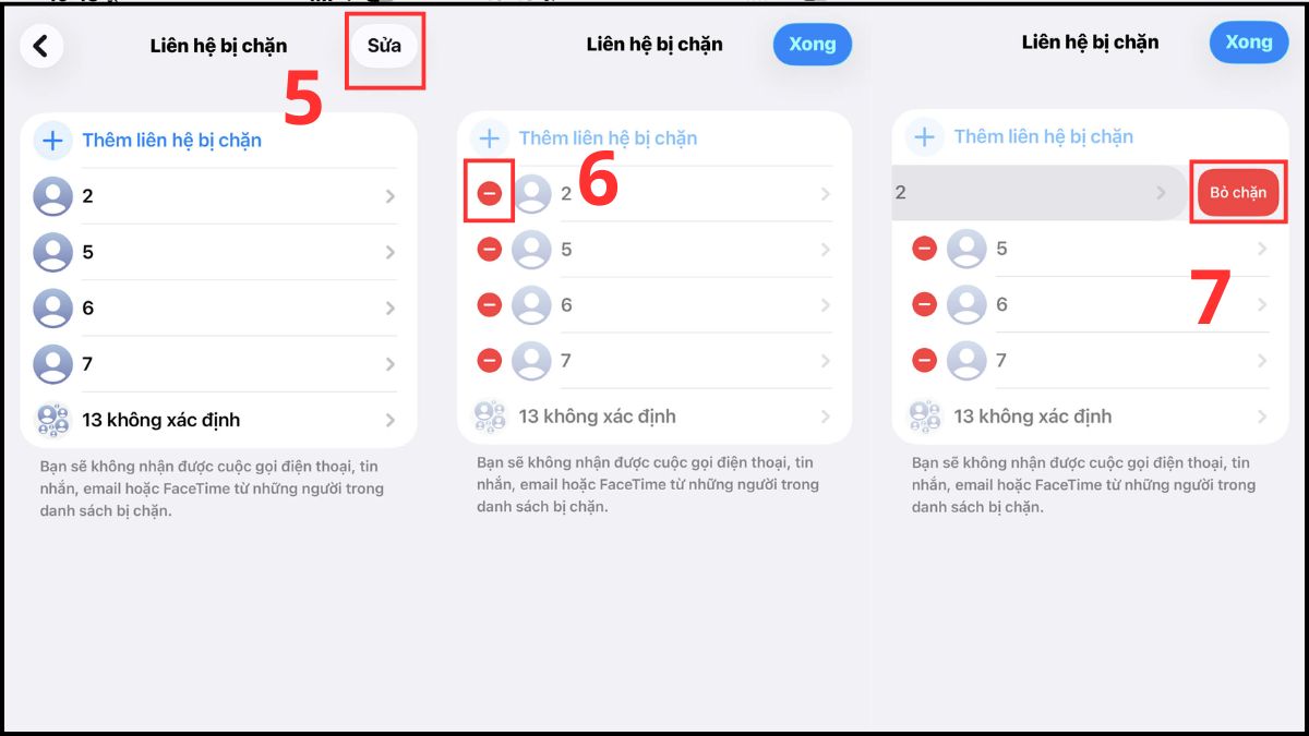 Cách mở chặn cuộc gọi iPhone từ Cài đặt - bước 3