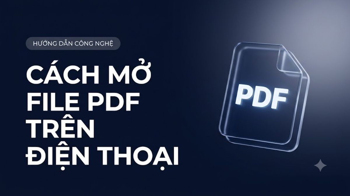Cách mở file PDF trên điện thoại Android, iPhone đơn giản