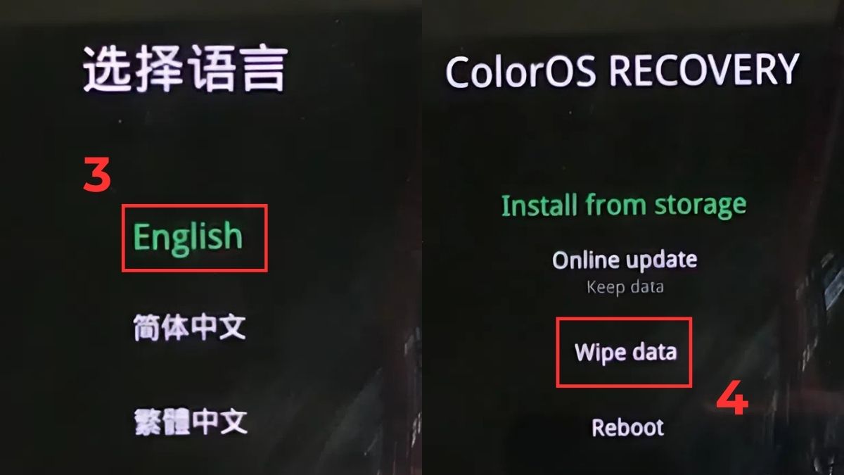 Kết hợp tính năng khôi phục cài đặt gốc và cuộc gọi khẩn cấp - bước 2