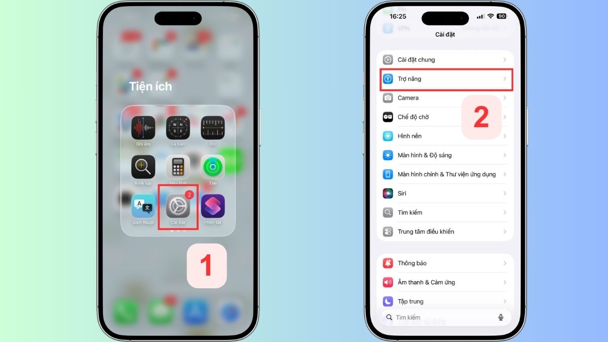 Cách tùy chỉnh chức năng của nút Home ảo trên iPhone 17 - bước 1