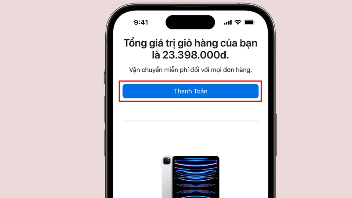 Cách mua trả góp trên Apple Store qua MoMo - bước 3