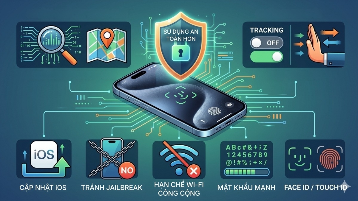 Các mẹo phòng tránh iPhone bị theo dõi