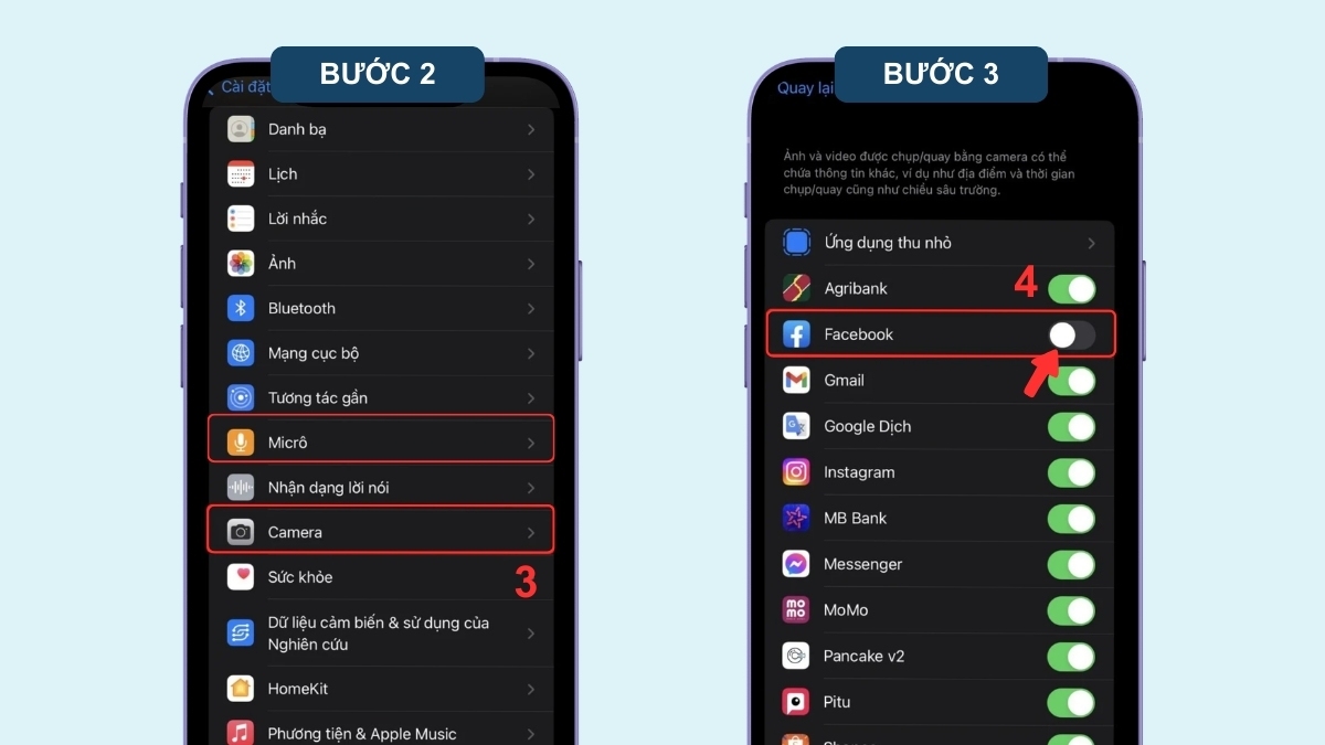 Kiểm tra điện thoại bị theo dõi trên iPhone bằng cách kiểm tra quyền truy cập ứng dụng - bước 2