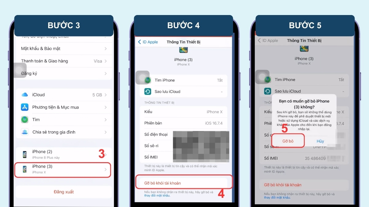 Kiểm tra điện thoại bị theo dõi trên iPhone bằng cách kiểm tra thiết bị đăng nhập Apple ID - bước 3