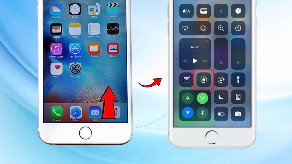 Cách quay màn hình điện thoại iPhone có Touch ID