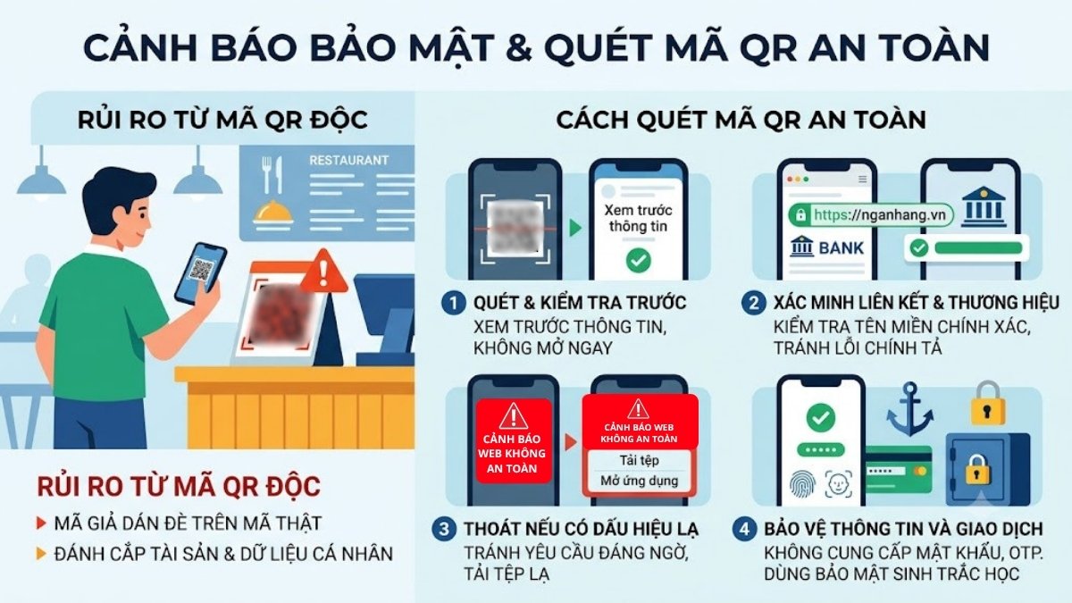 Cảnh báo bảo mật và cách quét mã QR an toàn