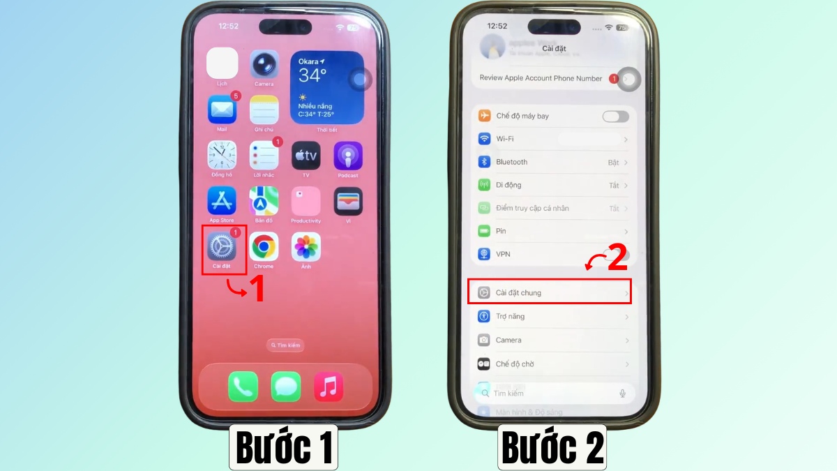 Cách quét virus trên iPhone 17 bằng cách khôi phục cài đặt gốc - bước 1