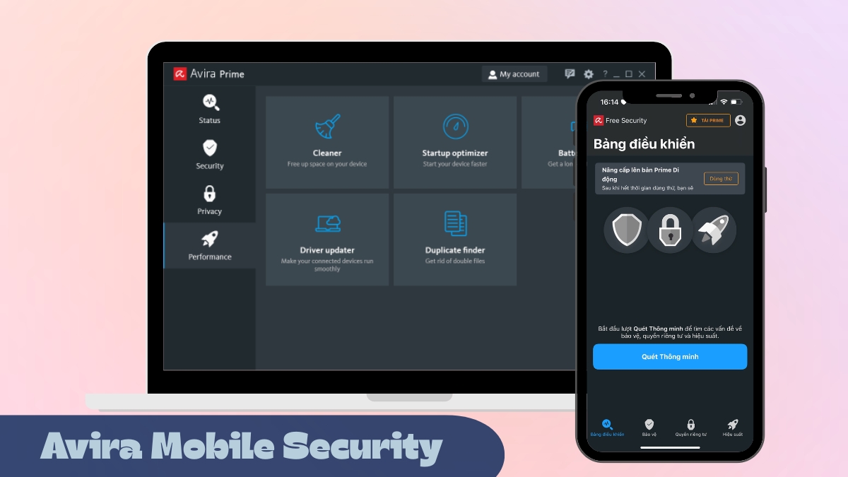 Phần mềm quét virus trên iPhone 17 - Avira Mobile Security