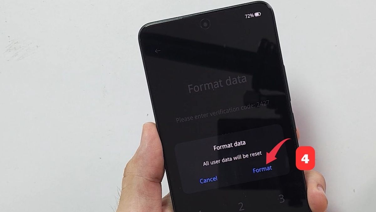 Cách reset điện thoại OPPO bằng phím cứng - bước 5