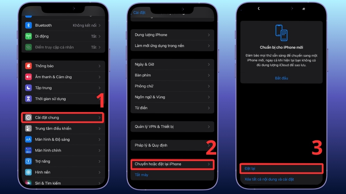 Cách reset iPhone 11 bằng cài đặt - bước 1