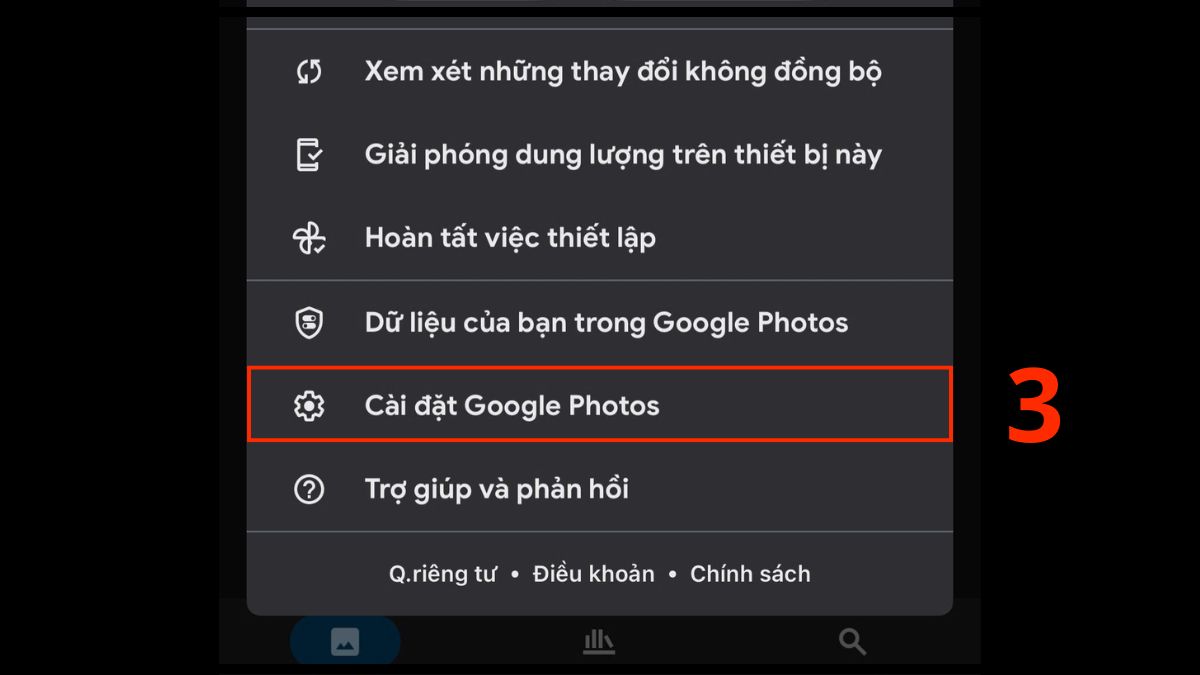 Sao lưu ảnh thay thế khi iCloud bị đầy sang Google Photos - bước 2