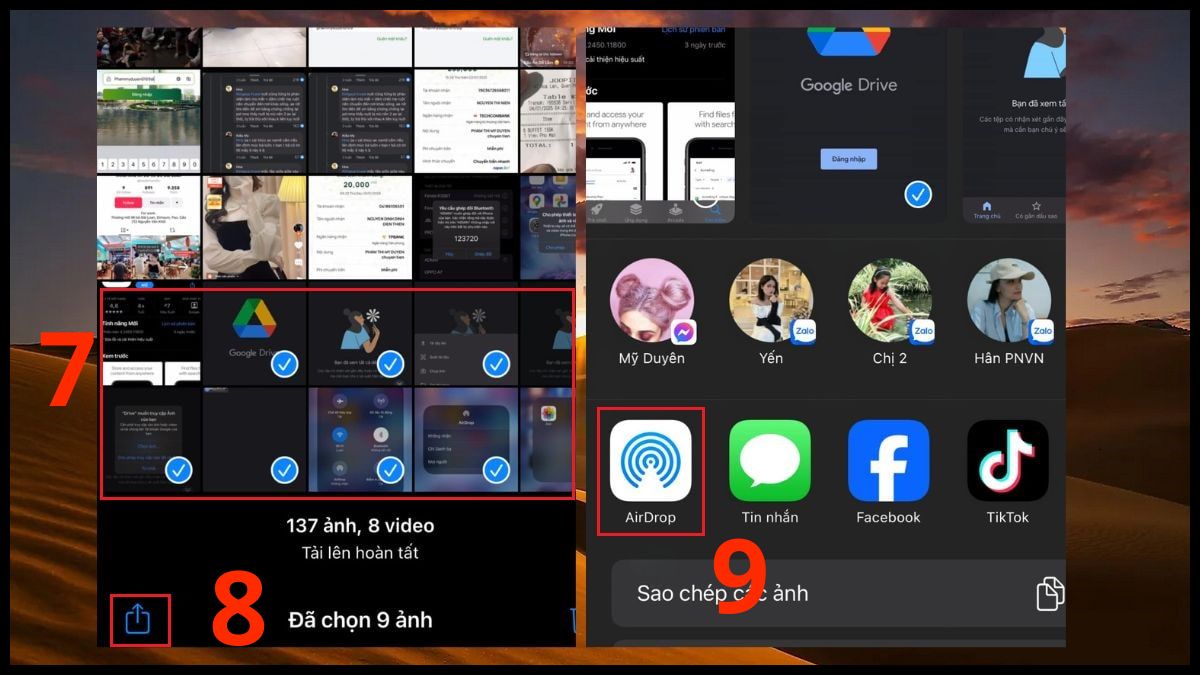 Sao lưu ảnh thay thế khi iCloud bị đầy sang Macbook - bước 4