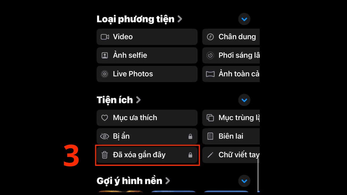 Cách sao lưu ảnh trên iCloud khi hết dung lượng bằng cách giải phóng dung lượng - cách 2 - bước 2