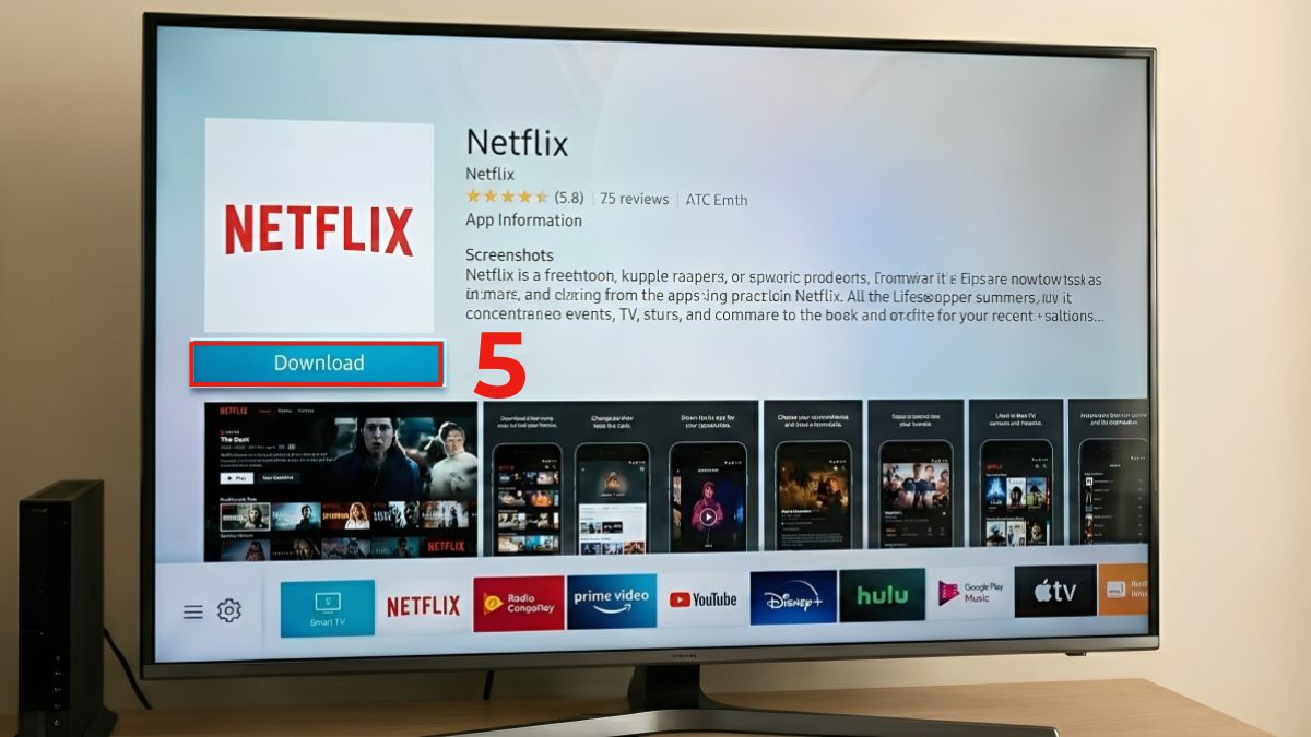 Dùng Samsung Smart Hub để tải ứng dụng trên tivi Samsung không cần CH Play - bước 4