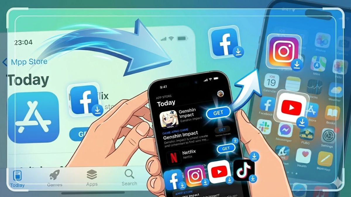 Nơi tải ứng dụng, trò chơi trên iPhone