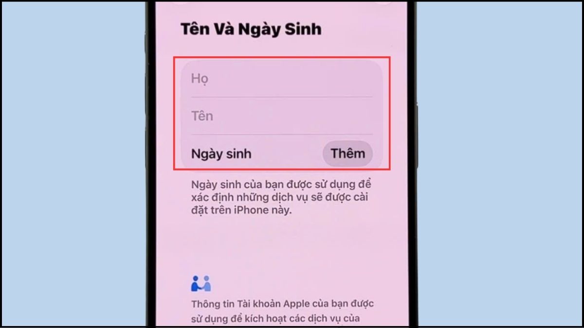 Cách tạo ID Apple trên iPhone bằng cài đặt - bước 3