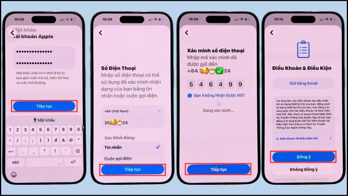Cách tạo ID Apple trên iPhone bằng cài đặt - bước 5