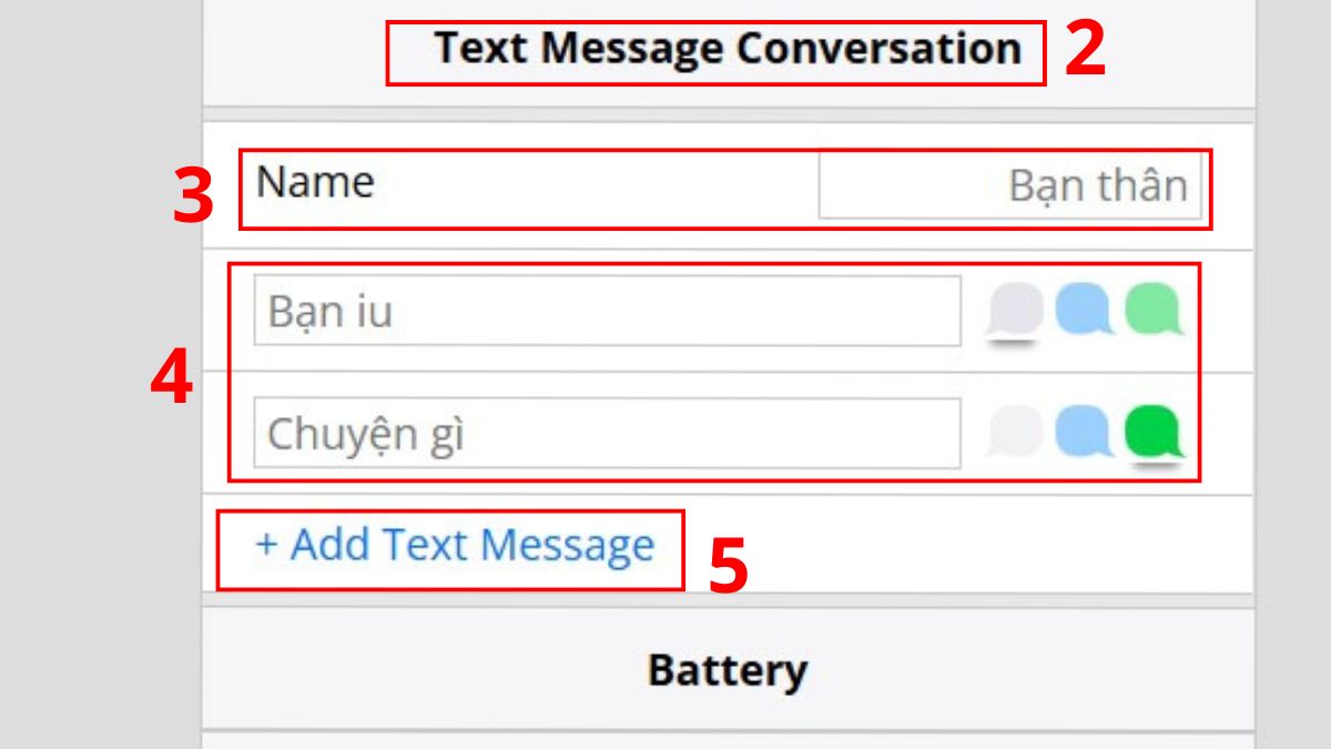 Cách tạo tin nhắn SMS giả trên iPhone bằng web ifaketextmessage - bước 2