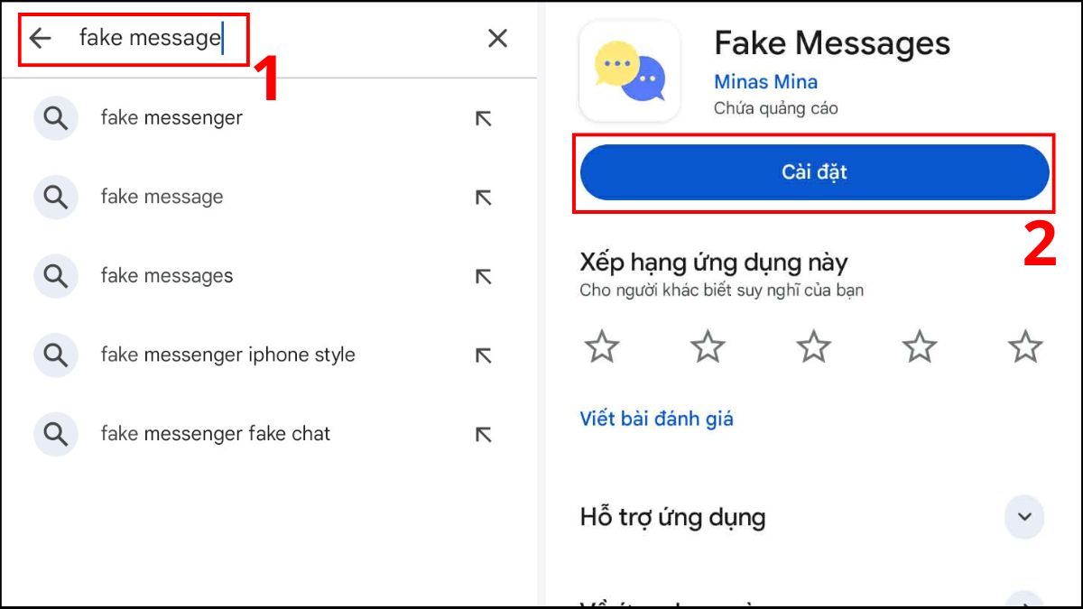 Cách tạo tin nhắn SMS giả trên iPhone bằng Fake Messager - bước 1