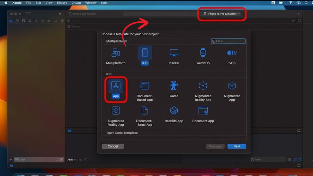 Sử dụng Xcode để tạo ví trí giả trên iPhone - bước 2