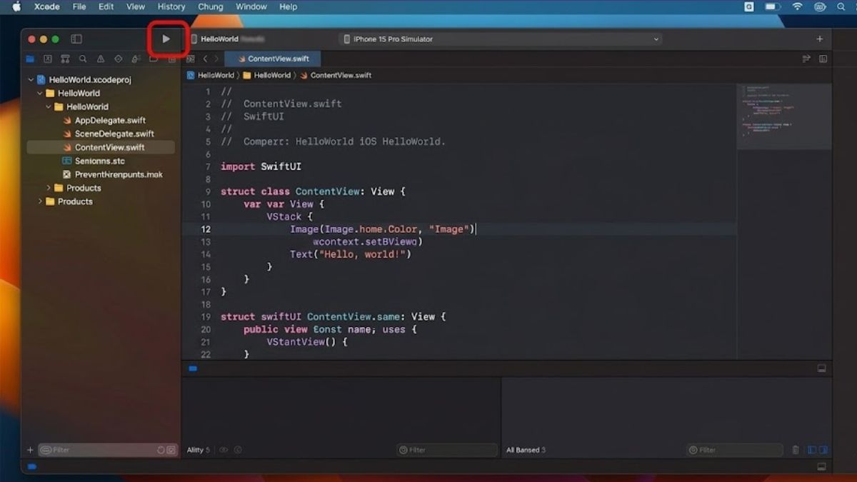 Sử dụng Xcode để tạo ví trí giả trên iPhone - bước 3